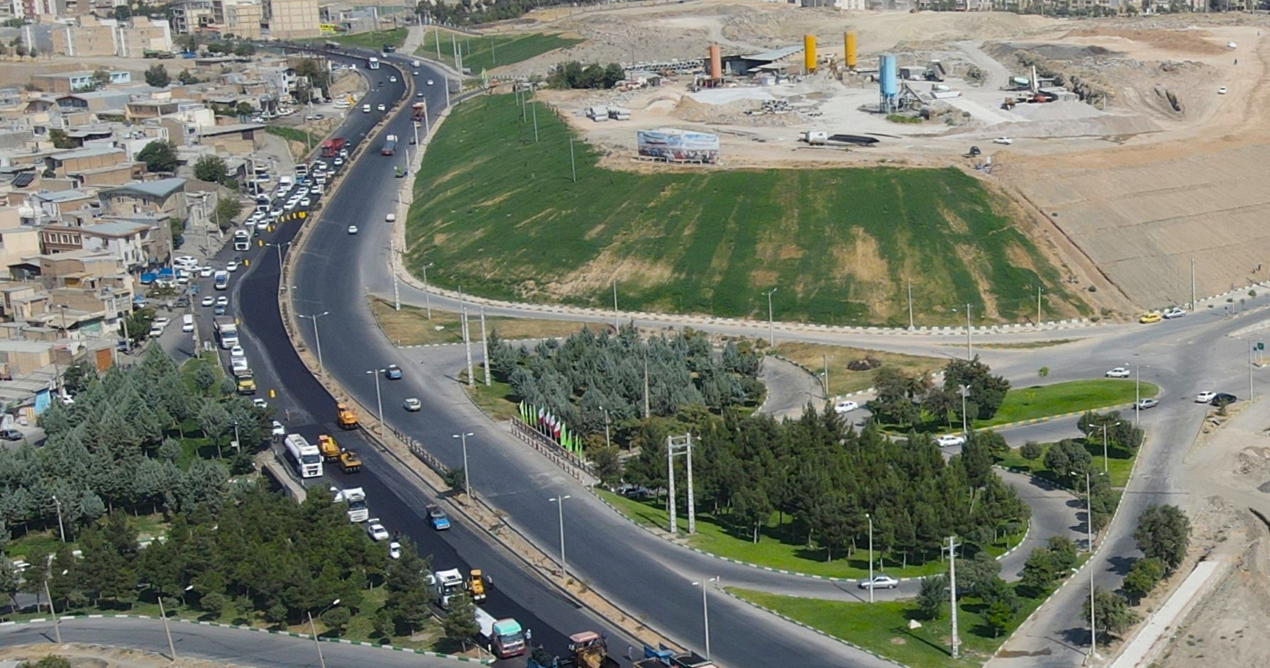 ساماندهی و توسعه فضای سبز حاشیه کمربندی بروجرد
